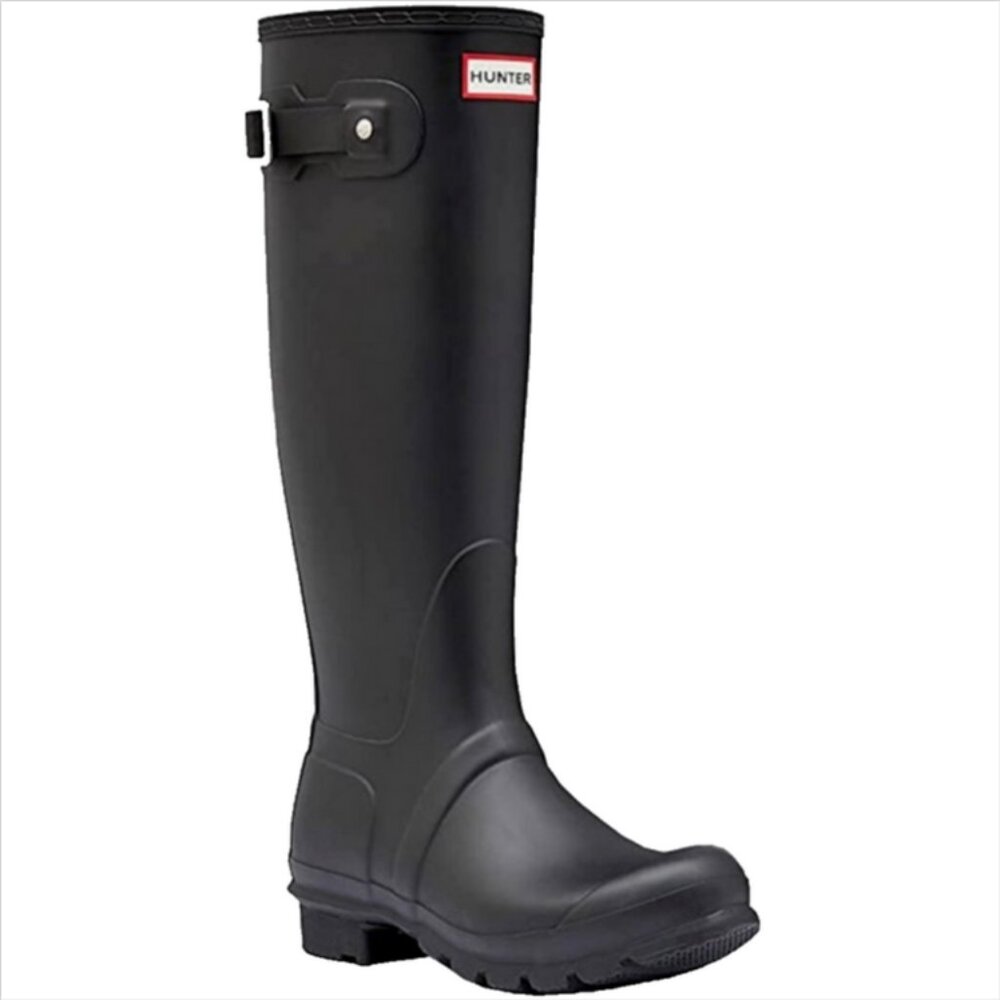 Hunter Original Black Matte Tall Rain Boots